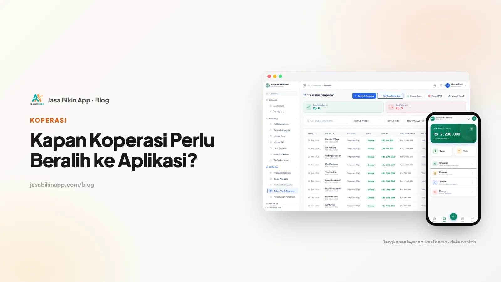 Kapan Koperasi Perlu Beralih dari Buku Kas ke Aplikasi?