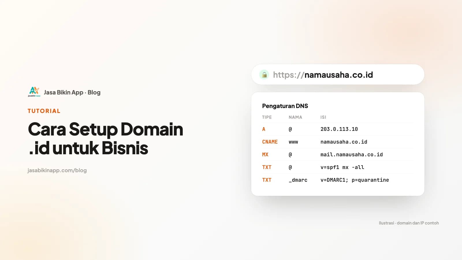 Cara Setup Domain .id untuk Bisnis