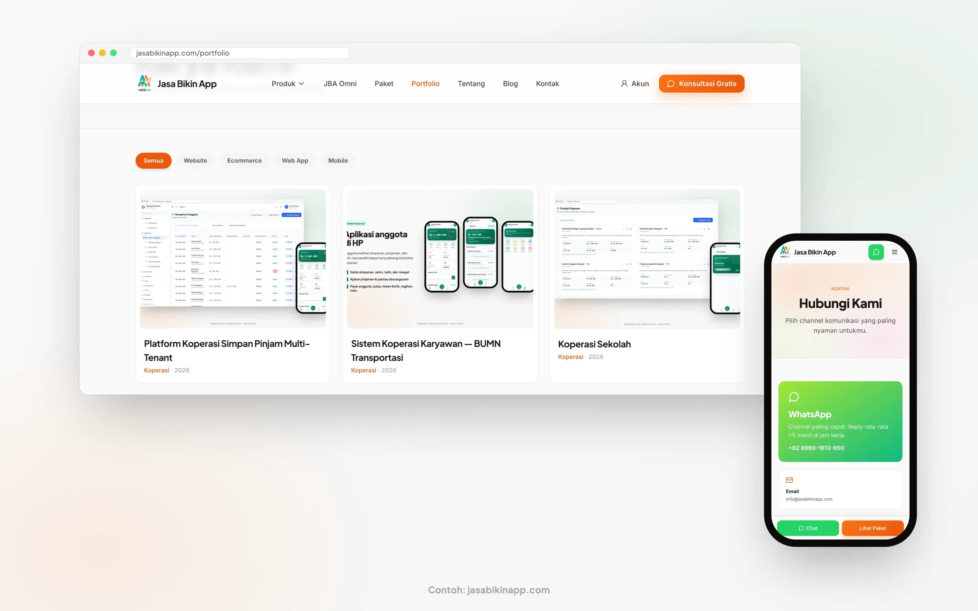 Tampilan Company Profile